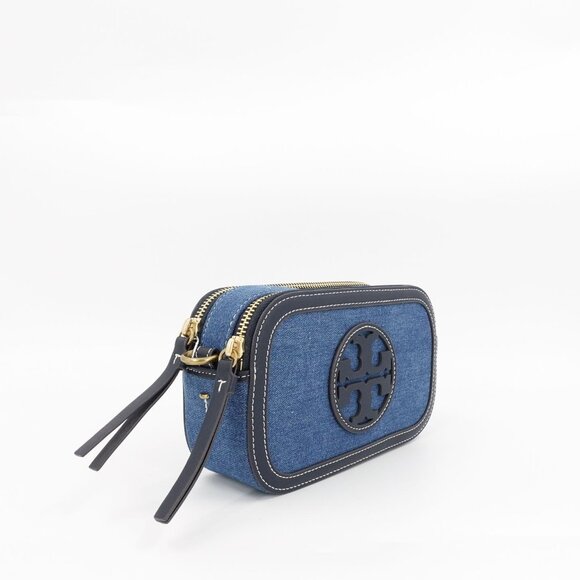 Tory Burch Miller Denim Mini Crossbody Bag Denim Multi OS - Picture 8 of 16